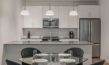 Quartz countertops and islands